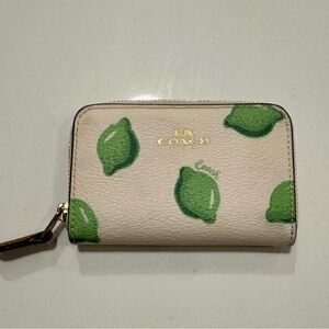 Coach Lime Print Wallet